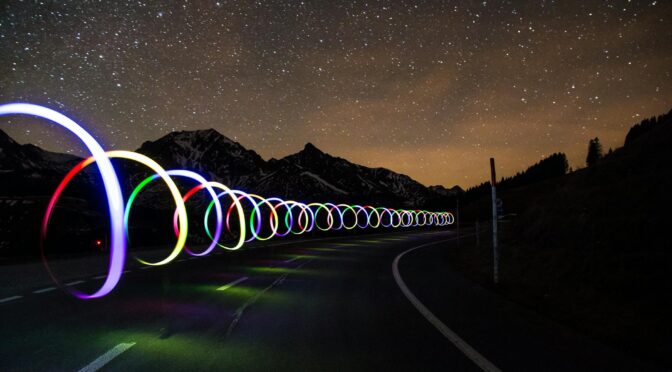 lighted roadside rings