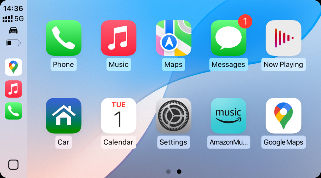 Apple CarPlay Home Screen