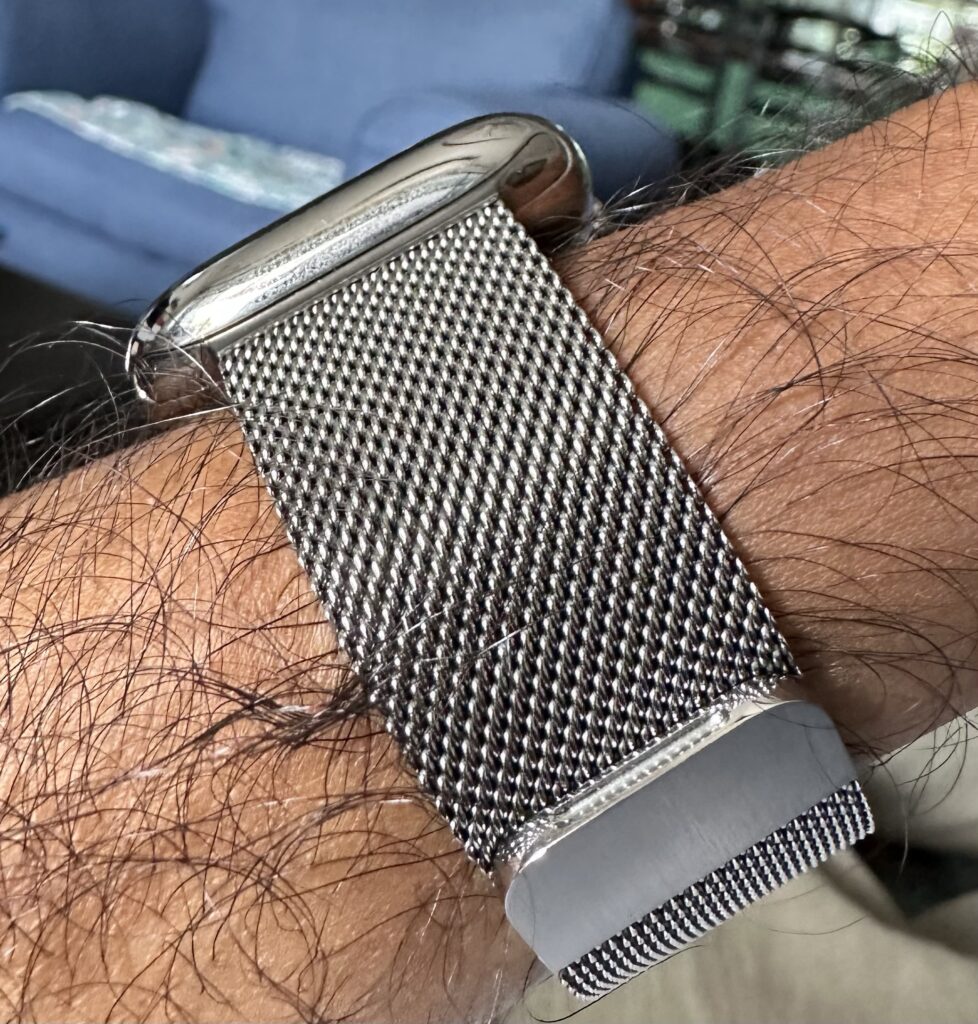 Apple Watch Series 10 showing silver colour