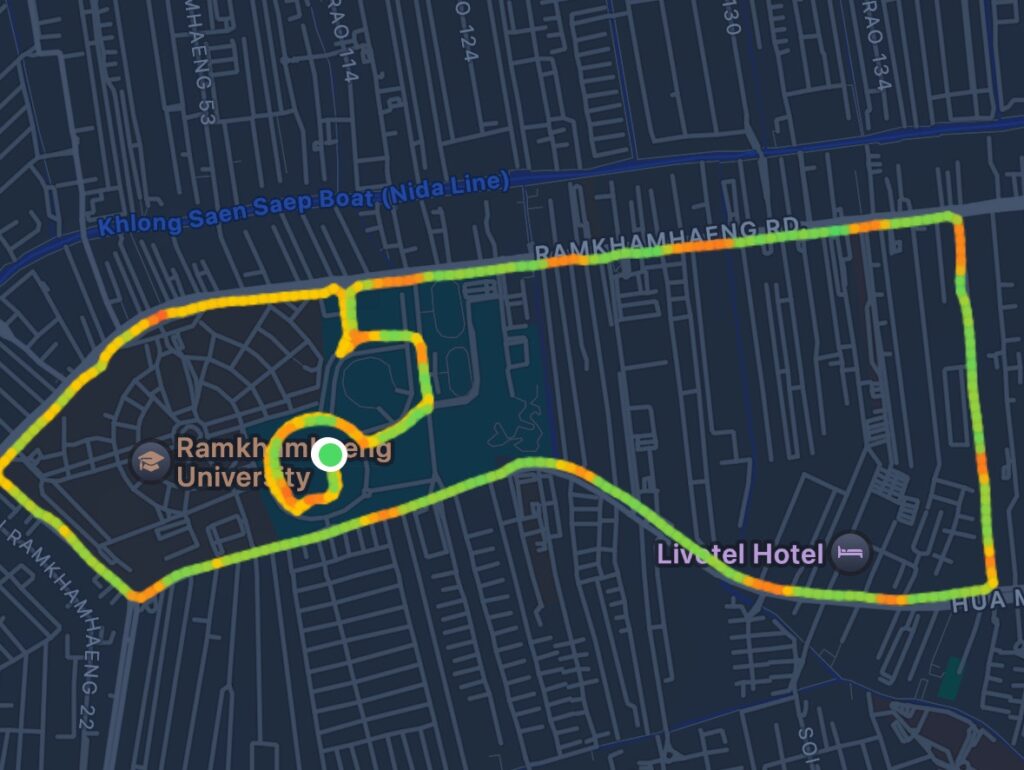 Garmin Run Asia Series 2024 10k Heat Map