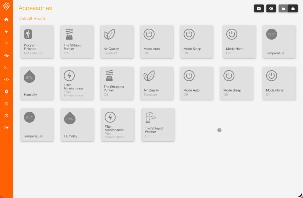 Homebridge showing data from IOT