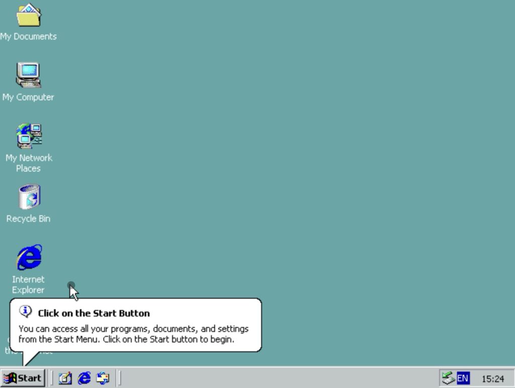 Click on the Start Button