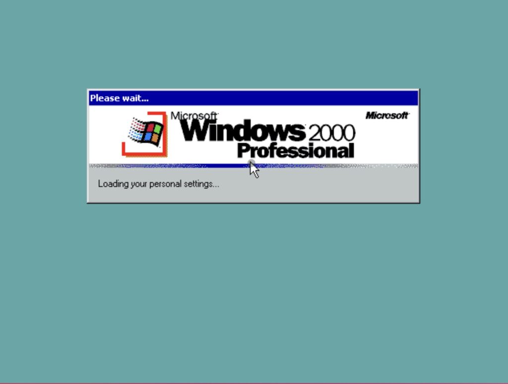 Microsoft Windows 2000 Professional: Loading your personal settings