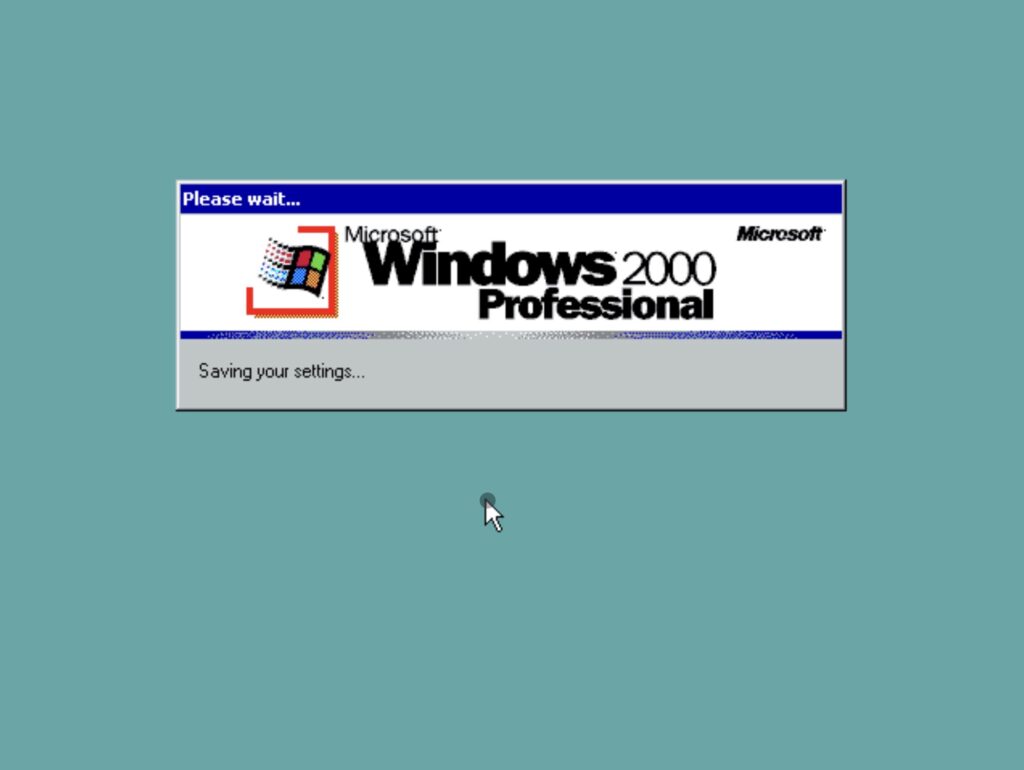 Microsoft Windows 2000 Professional: Saving your settings