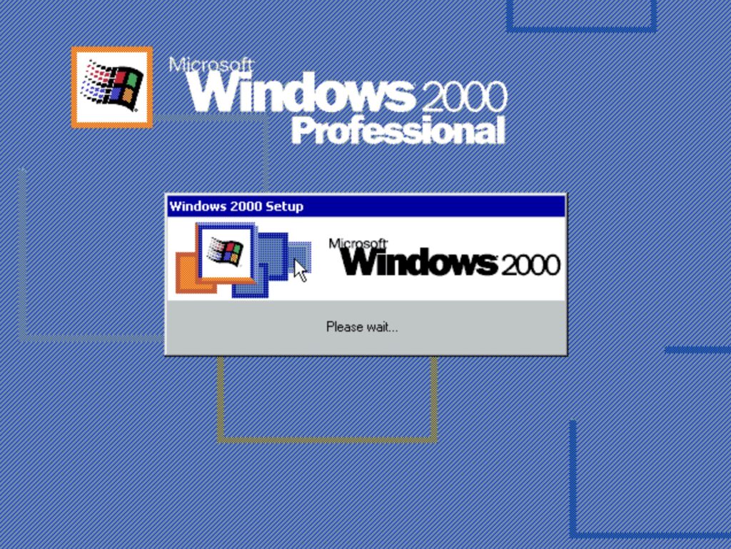 Windows 2000 Setup: Please wait…