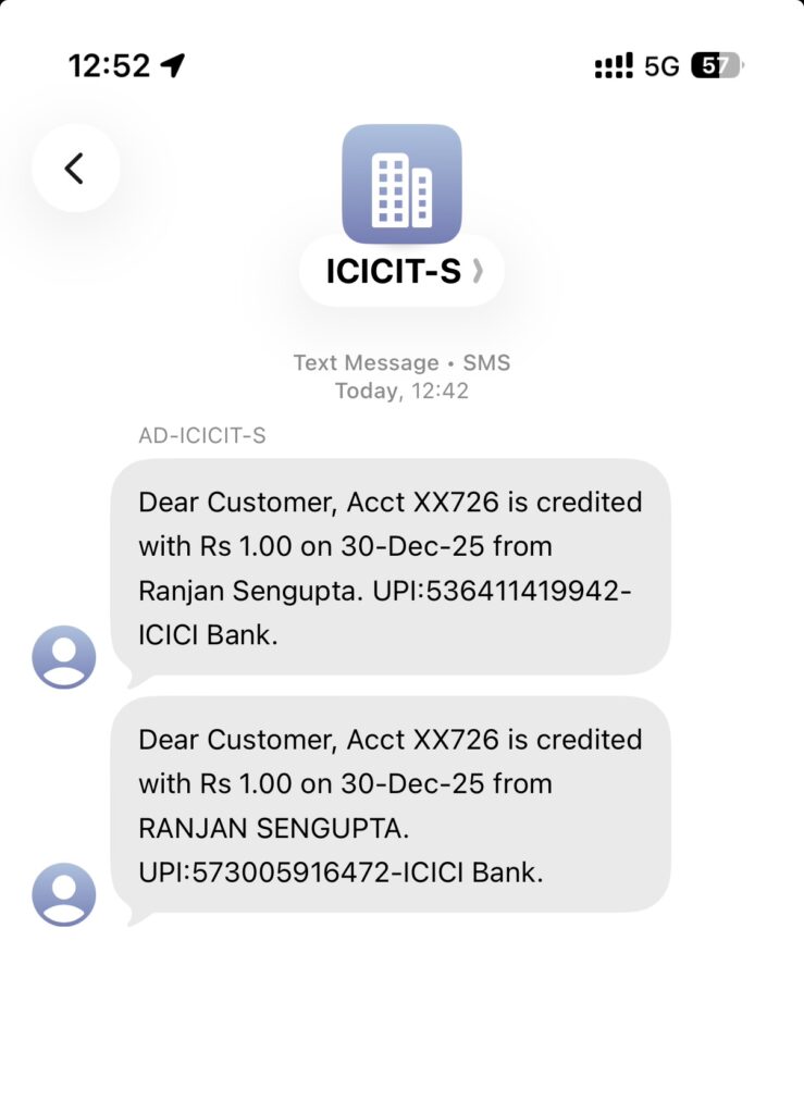 Bhikhari Mama transferred ₹2 more