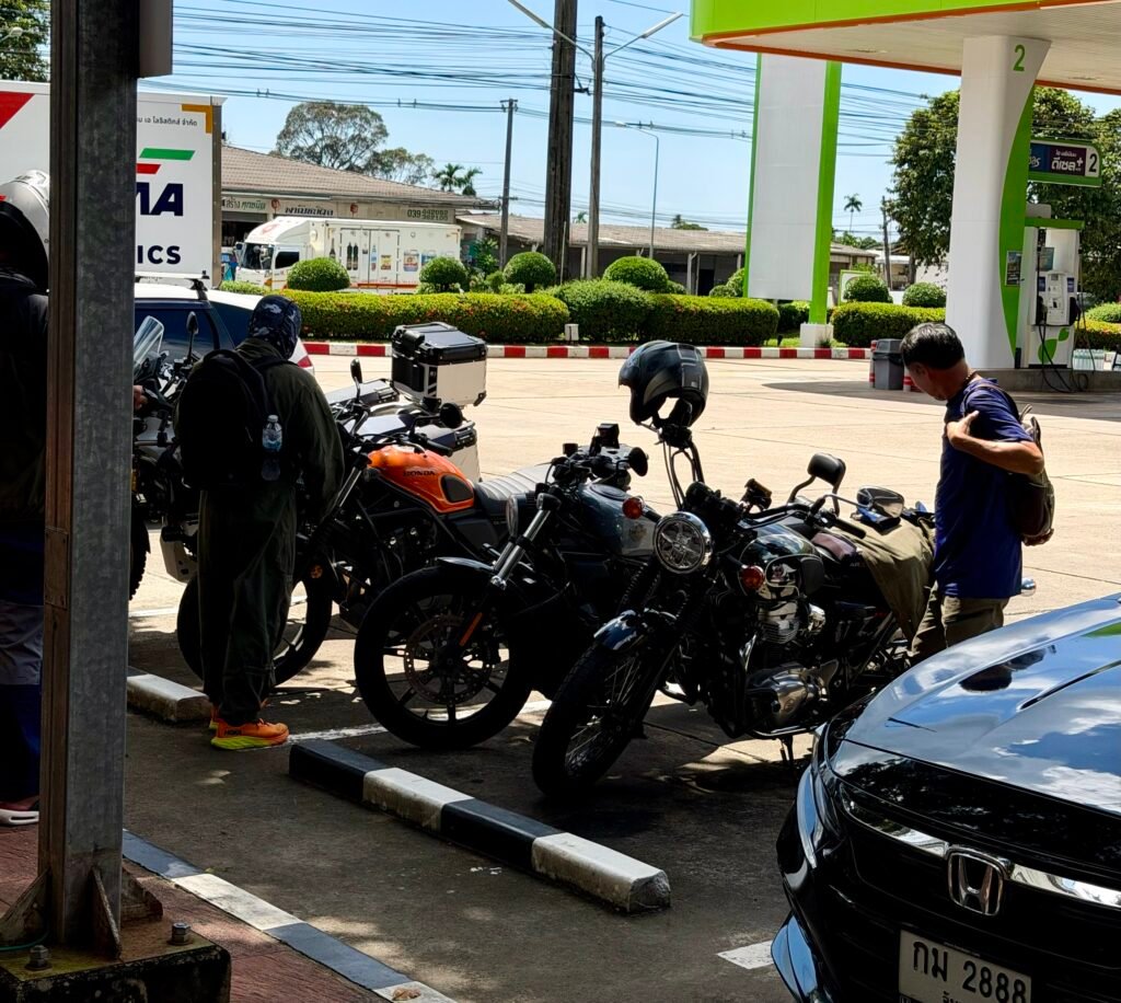 Fellow motorcyclists at Chanthaburi